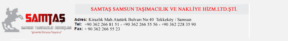 SAMTAL TAŞIMACILIK SAMTAL TAŞIMACILIK
